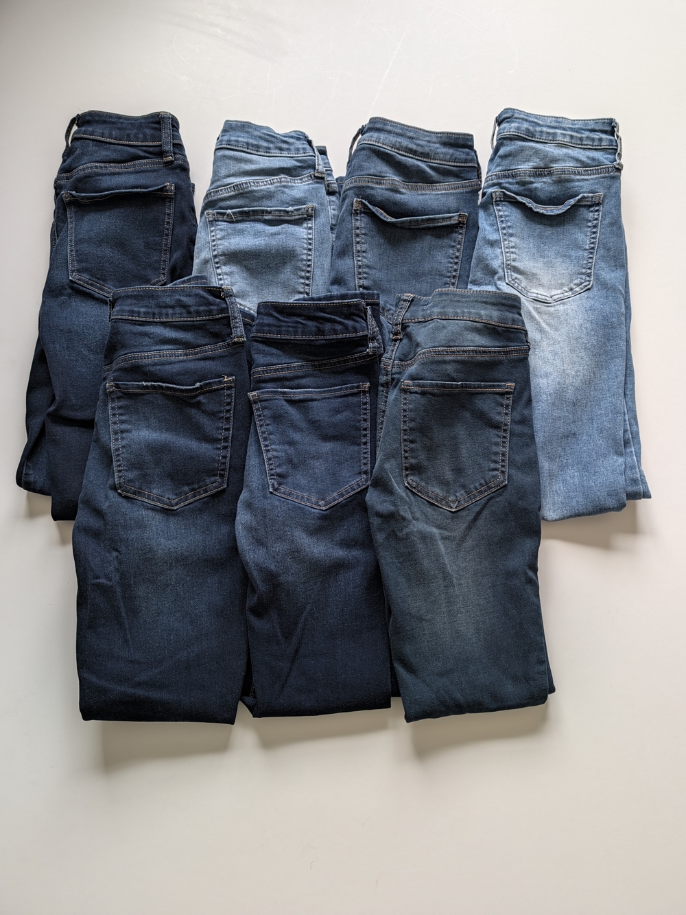 Bundle of 7 SO Denim Jeggings Size 0/24w